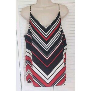 NWT CALVIN KLEIN SLEEVELESS COLORFULL STRIPED CAMISOLE TOP SEPARATES SZ XL